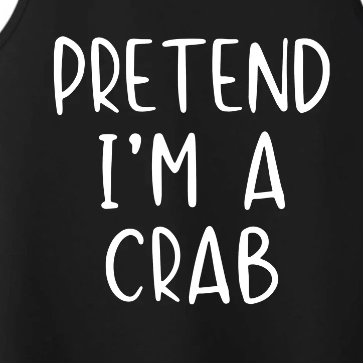 Pretend Crab Costume Halloween Lazy Easy Performance Tank