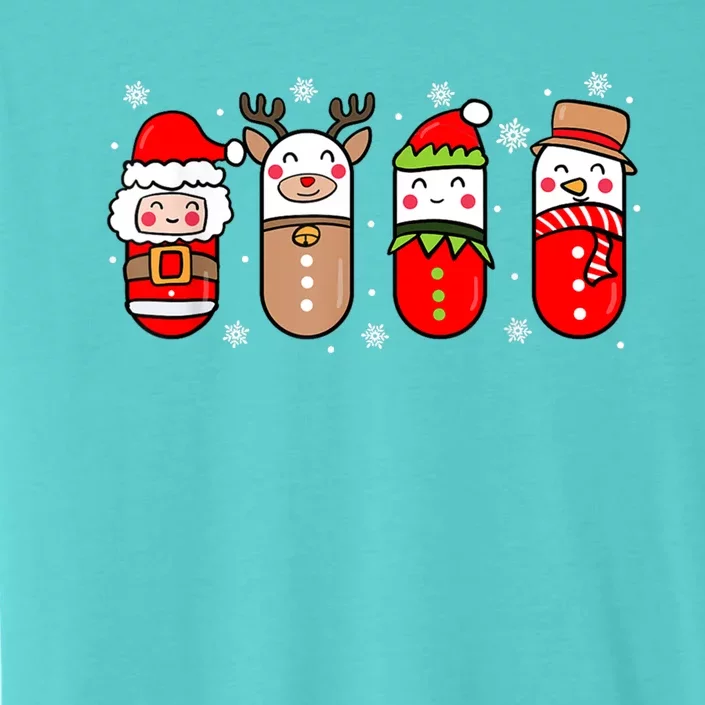 Pharmacy Crew Christmas Pills Snow Reindeer Xmas Pajamas Gift ChromaSoft Performance T-Shirt