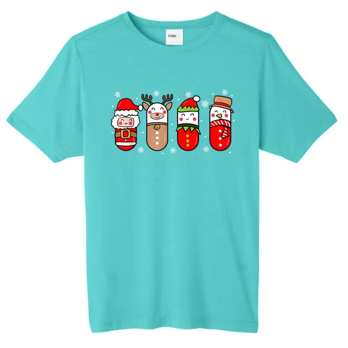 Pharmacy Crew Christmas Pills Snow Reindeer Xmas Pajamas Gift ChromaSoft Performance T-Shirt