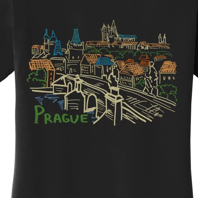 Prague City Charles Bridge Women's T-Shirt