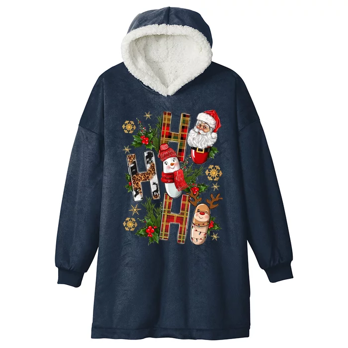 Pharmacy Crew Christmas Pills Snow Reindeer Xmas Pajamas Gift Hooded Wearable Blanket