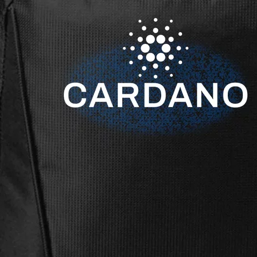 Pixel Cardano Cryptocurrency Logo City Backpack