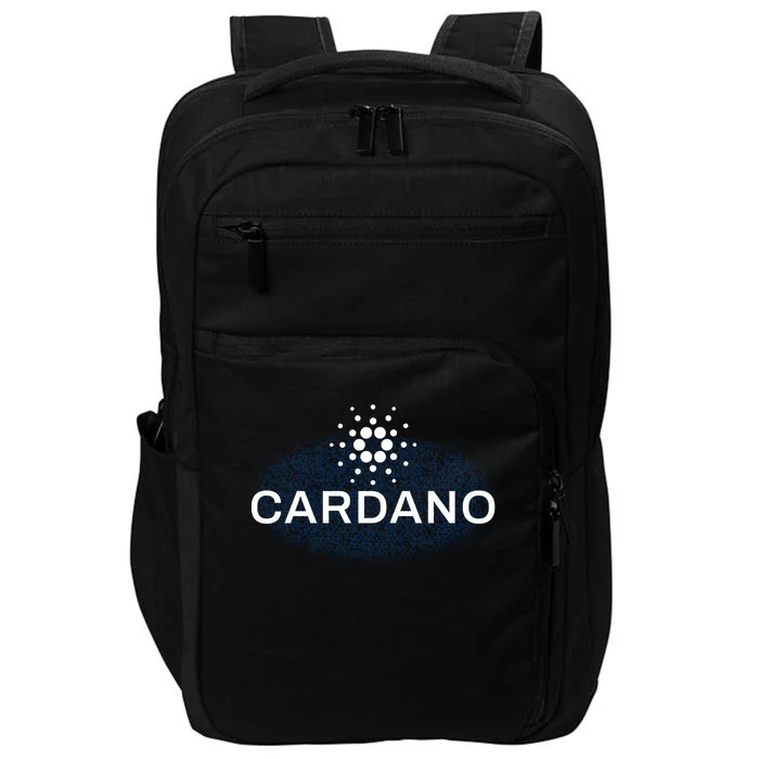 Pixel Cardano Cryptocurrency Logo Impact Tech Backpack