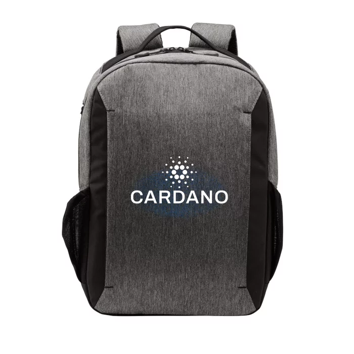 Pixel Cardano Cryptocurrency Logo Vector Backpack