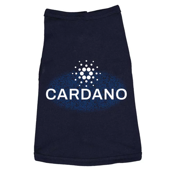 Pixel Cardano Cryptocurrency Logo Doggie Tank