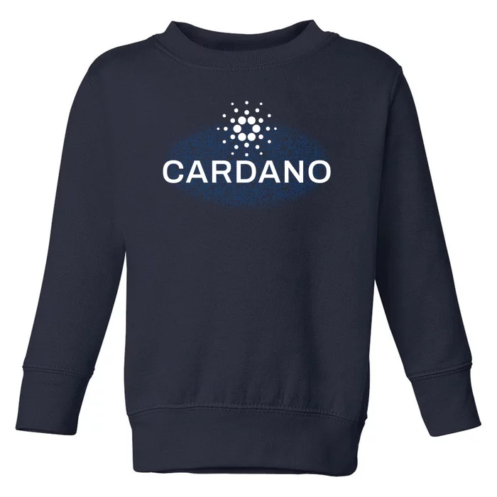 Pixel Cardano Cryptocurrency Logo Toddler Sweatshirt