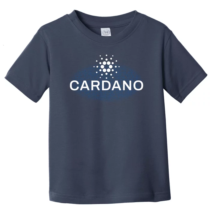 Pixel Cardano Cryptocurrency Logo Toddler T-Shirt