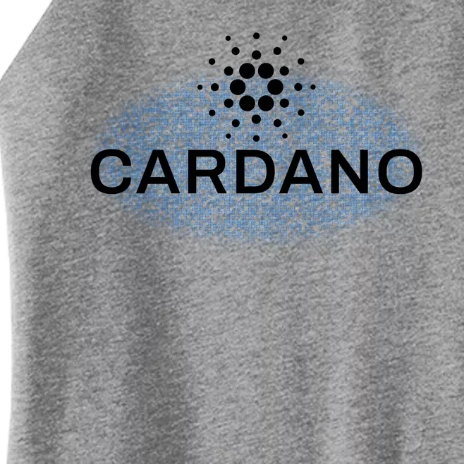 Pixel Cardano Cryptocurrency Logo Women’s Perfect Tri Rocker Tank