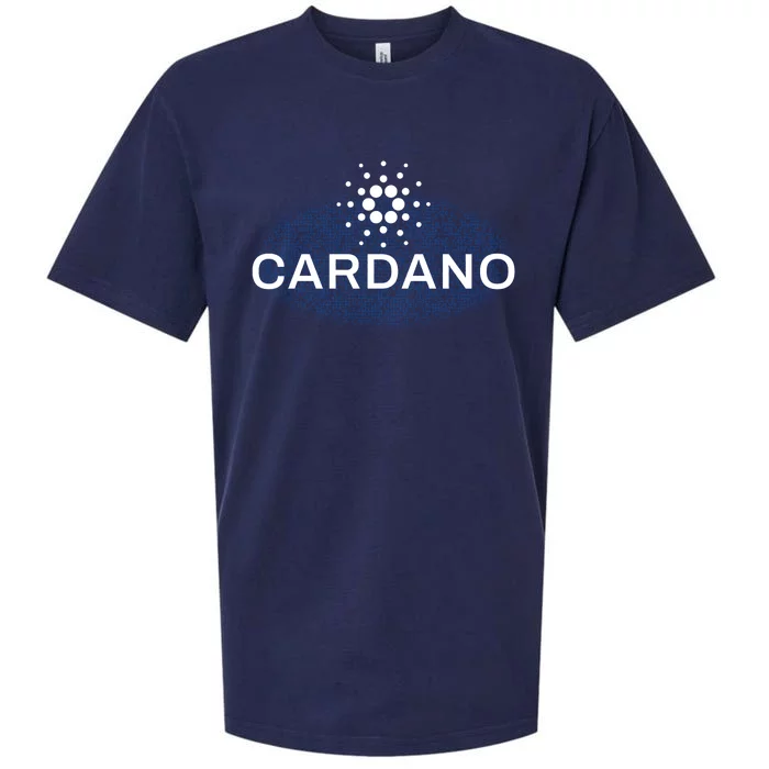 Pixel Cardano Cryptocurrency Logo Sueded Cloud Jersey T-Shirt