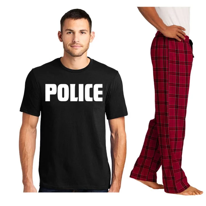 Police Costume Cop Uniform Officer Halloween Pajama Set