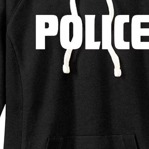 Police Costume Cop Uniform Officer Halloween Women's Fleece Hoodie