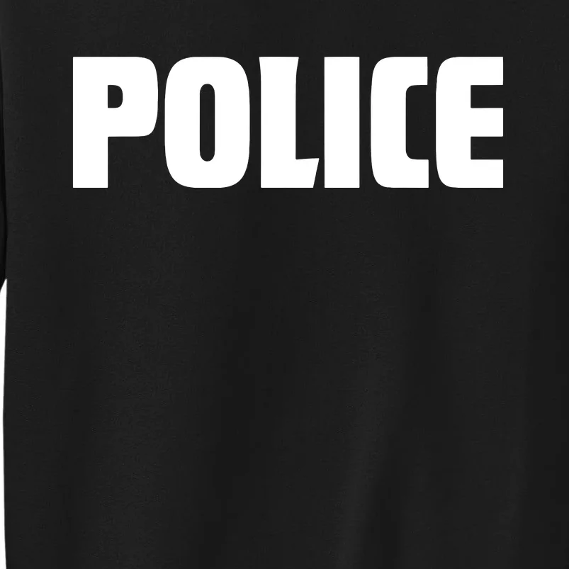 Police Costume Cop Uniform Officer Halloween Tall Sweatshirt