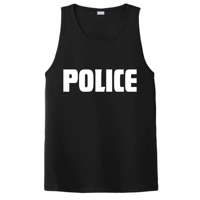 Police Costume Cop Uniform Officer Halloween Performance Tank