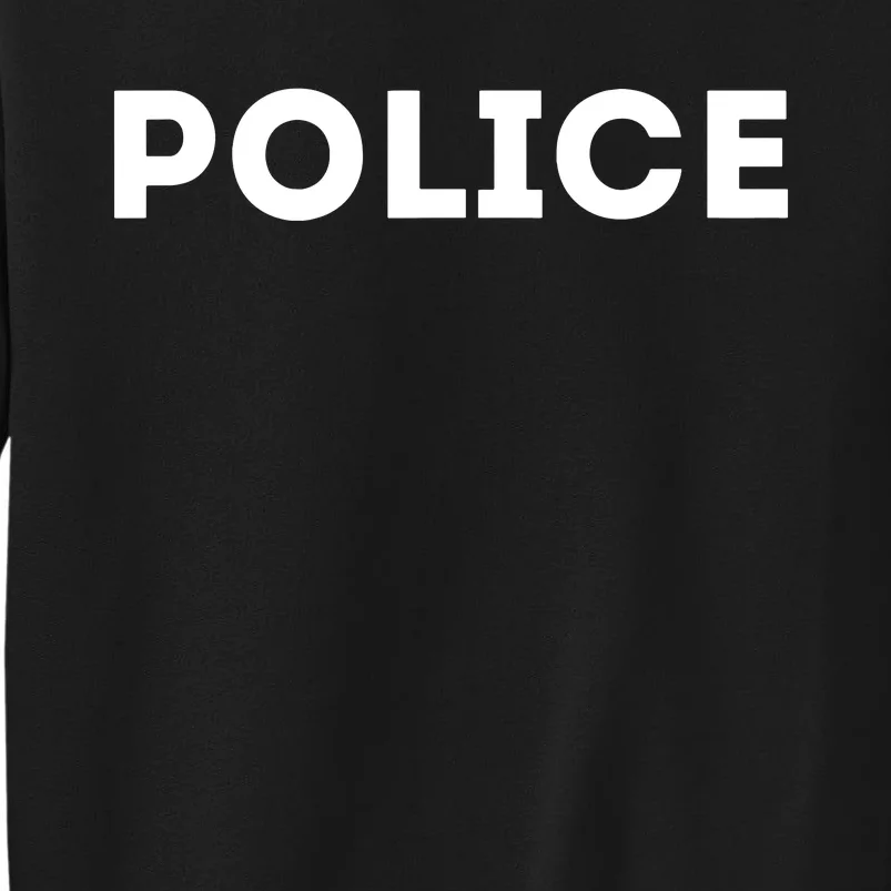 Police Costume Cop Uniform Officer Halloween Sweatshirt