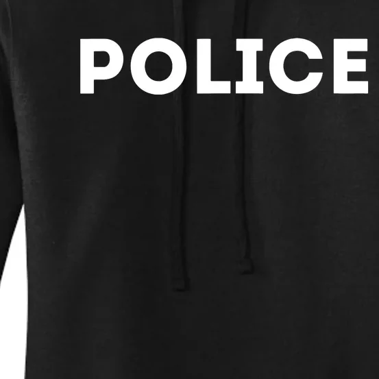 Police Costume Cop Uniform Officer Halloween Women's Pullover Hoodie