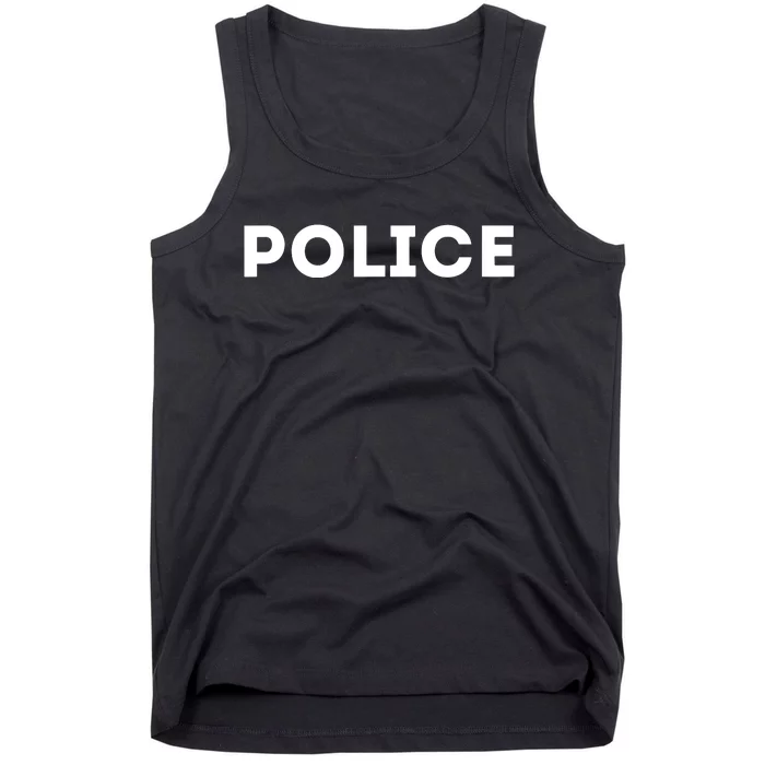 Police Costume Cop Uniform Officer Halloween Tank Top