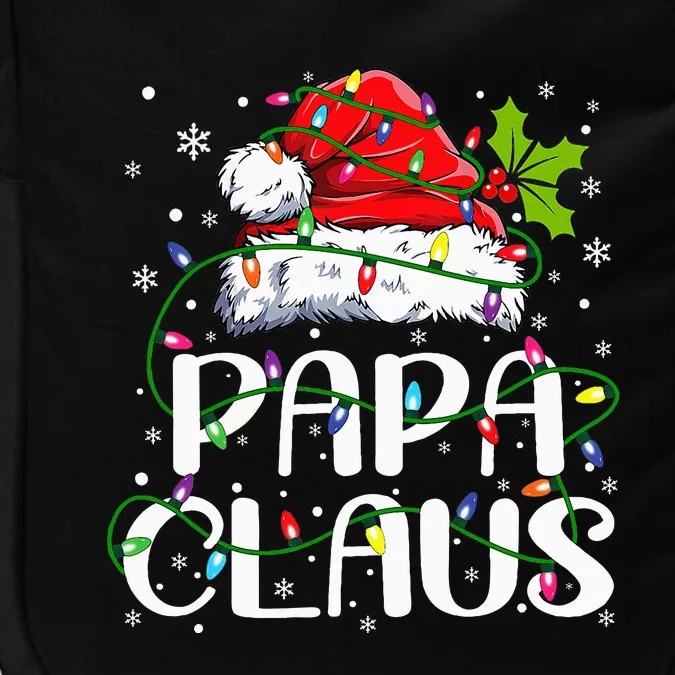 Papa Claus Christmas Lights Pajama Family Matching Impact Tech Backpack