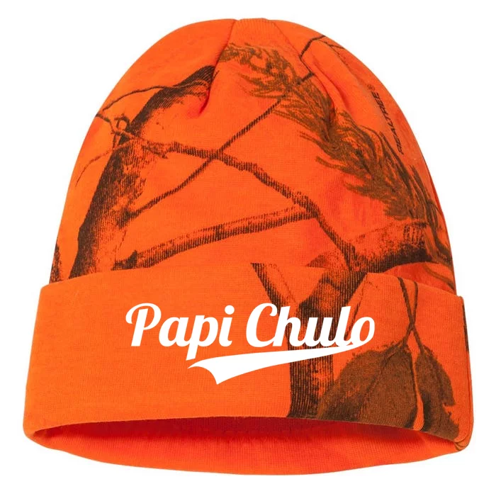 Papi Chulo Cool Daddy Fathers Day Gift Best Papa Gift Kati - 12in Camo Beanie