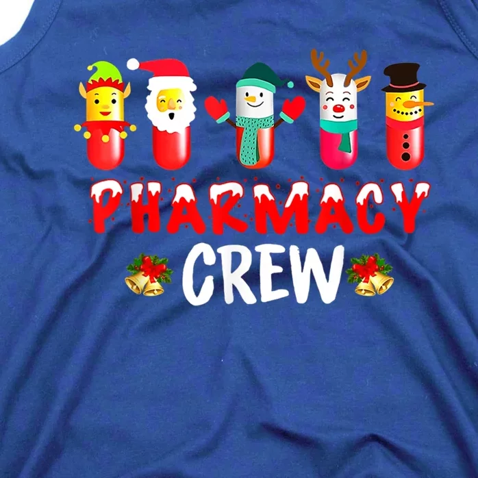 Pharmacy Crew Christmas Snow Reindeer Santa Claus Gift Tank Top