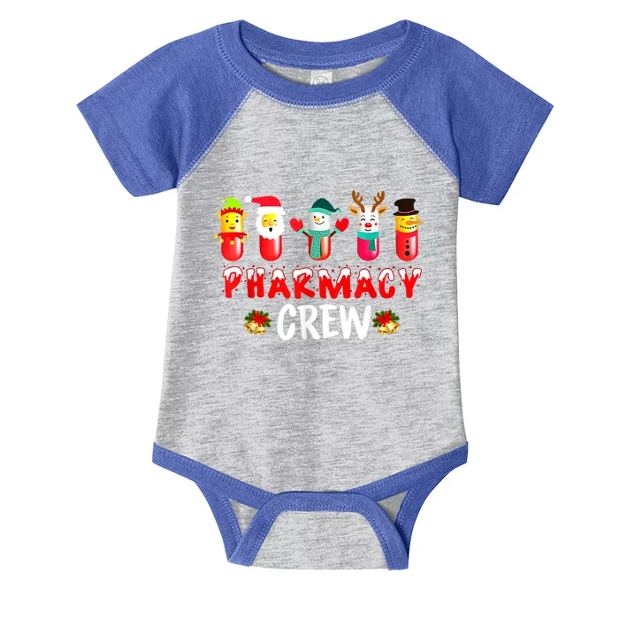 Pharmacy Crew Christmas Snow Reindeer Santa Claus Gift Infant Baby Jersey Bodysuit