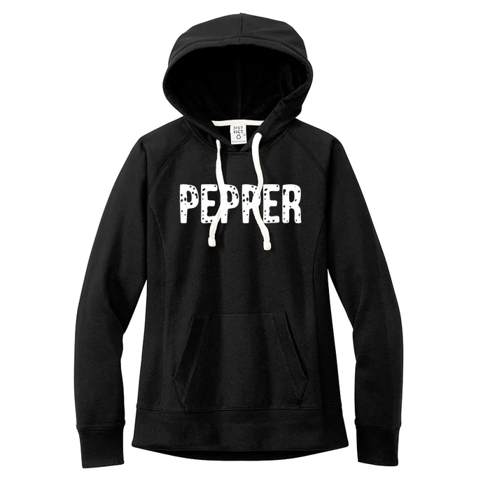 Pepper Costume Couple Salt And Pepper Costume Gift Women's Fleece Hoodie