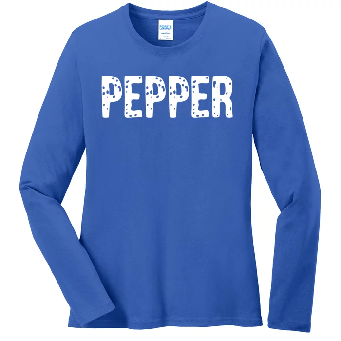 Pepper Costume Couple Salt And Pepper Costume Gift Ladies Long Sleeve Shirt