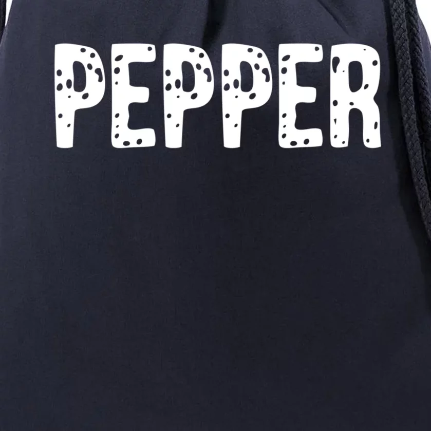 Pepper Costume Couple Salt And Pepper Costume Gift Drawstring Bag