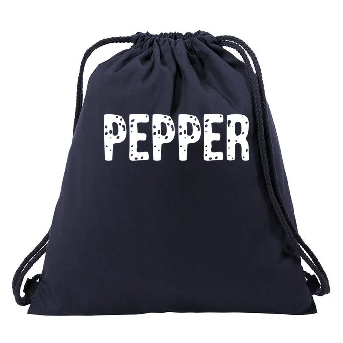 Pepper Costume Couple Salt And Pepper Costume Gift Drawstring Bag