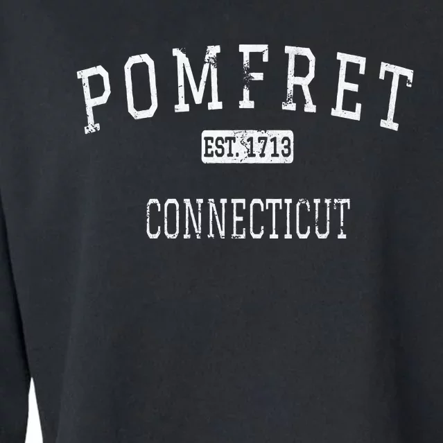 Pomfret Connecticut Ct Cropped Pullover Crew