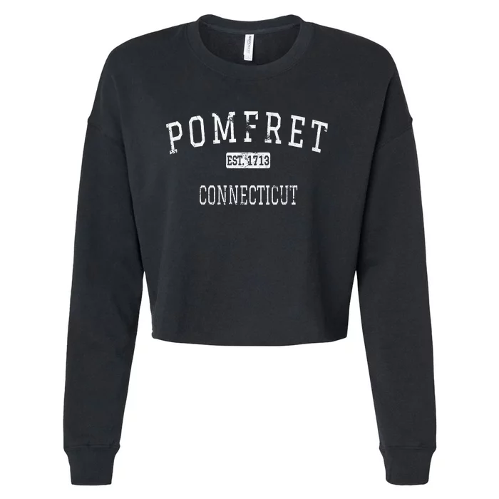 Pomfret Connecticut Ct Cropped Pullover Crew