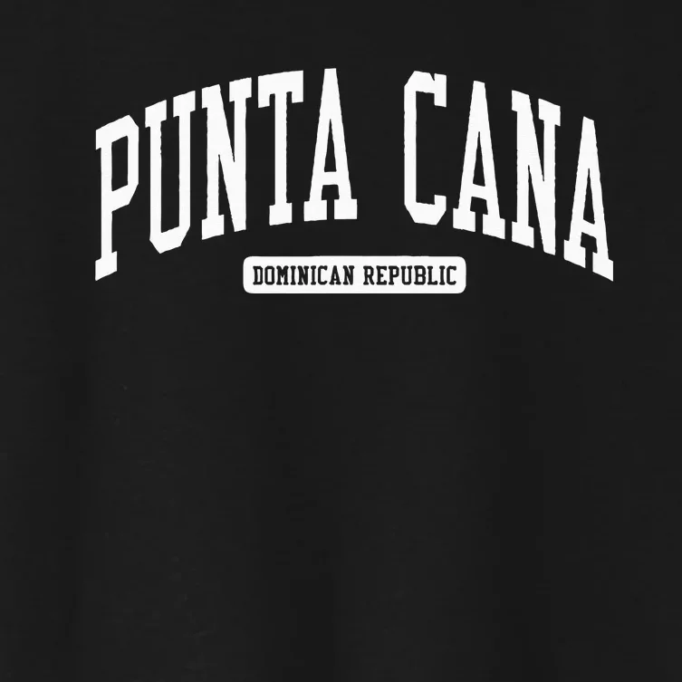 Punta Cana Dominican Republic College University Style Women's Crop Top Tee