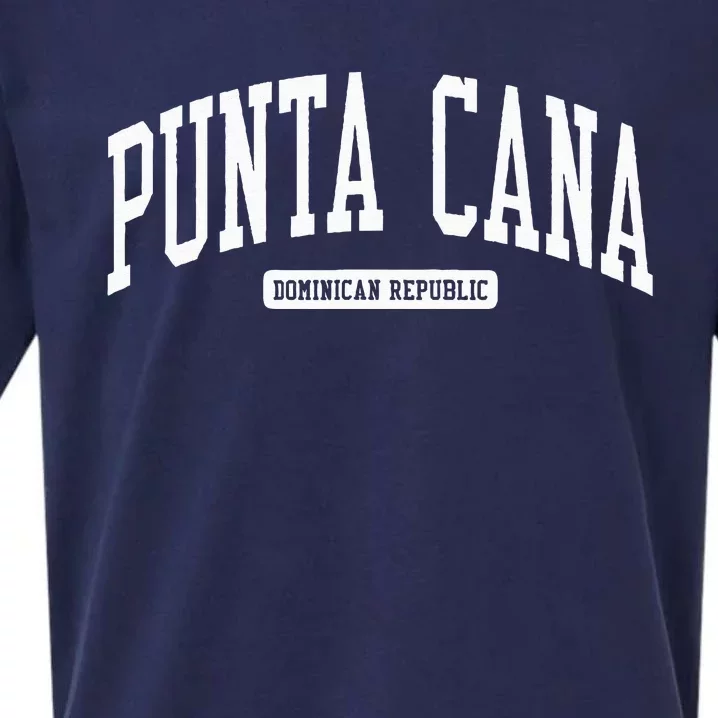 Punta Cana Dominican Republic College University Style Sueded Cloud Jersey T-Shirt