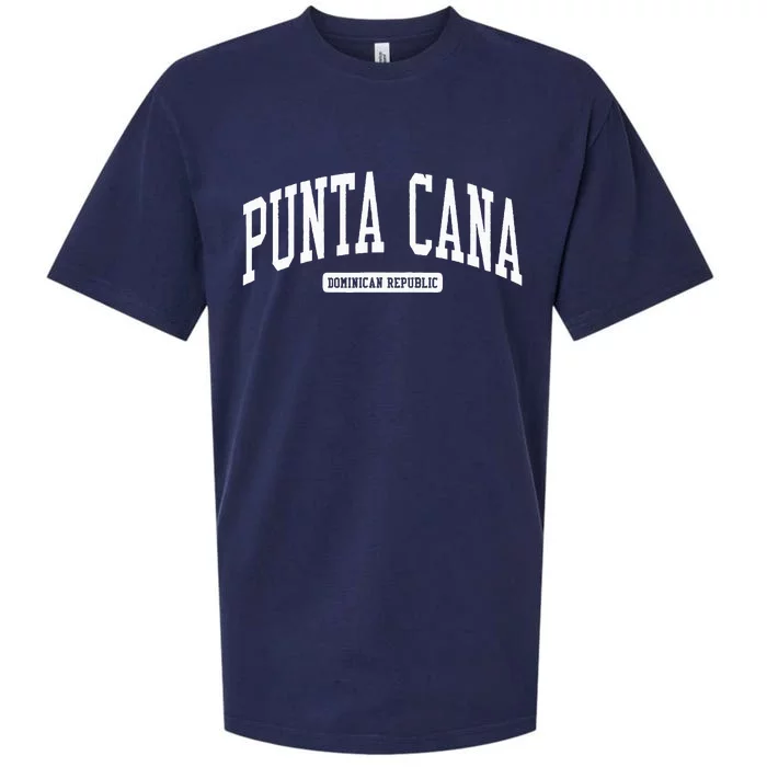 Punta Cana Dominican Republic College University Style Sueded Cloud Jersey T-Shirt