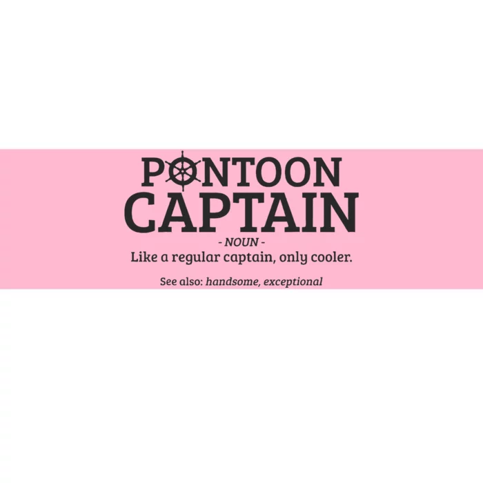 Pontoon Captain Definition Bumper Sticker