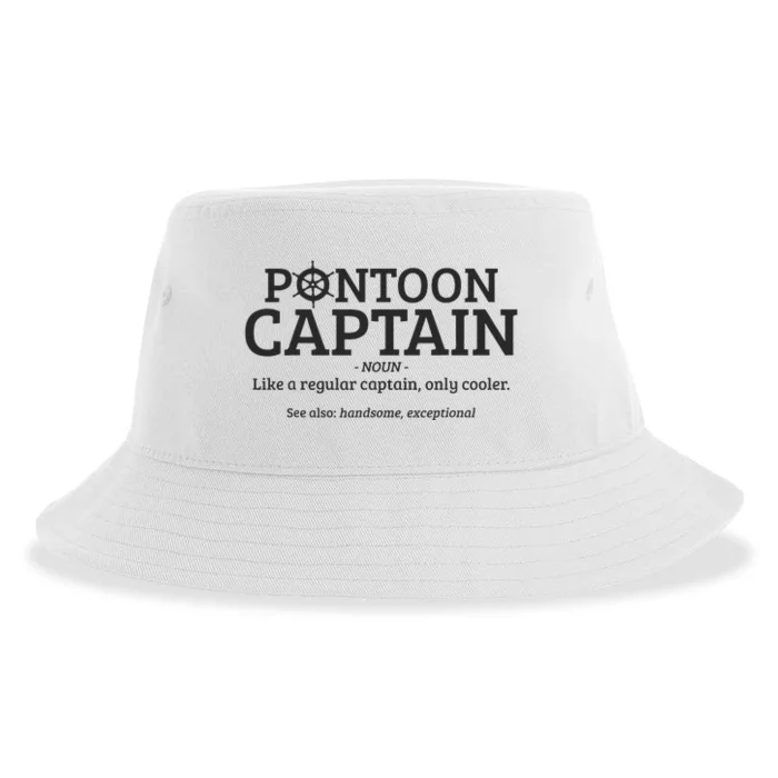 Pontoon Captain Definition Sustainable Bucket Hat