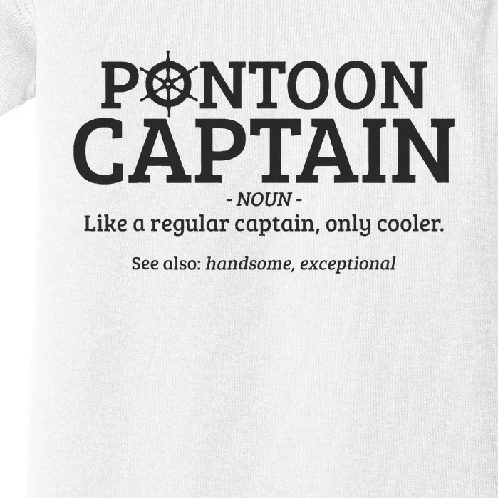 Pontoon Captain Definition Baby Bodysuit