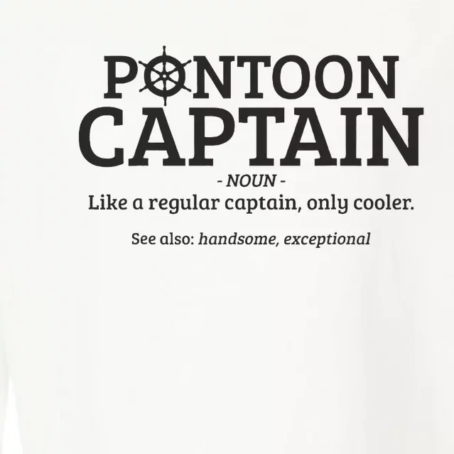 Pontoon Captain Definition Cropped Pullover Crew