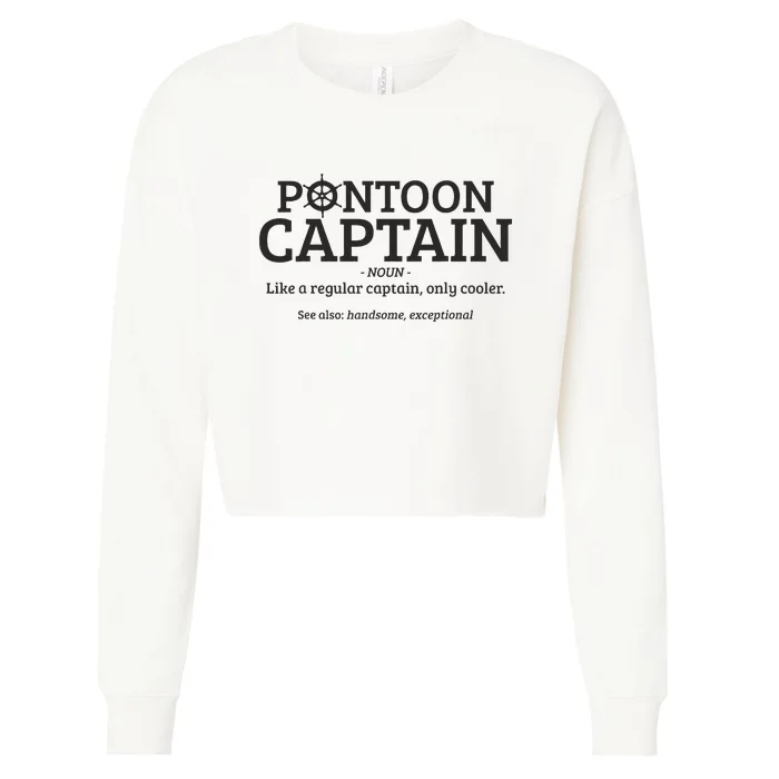 Pontoon Captain Definition Cropped Pullover Crew