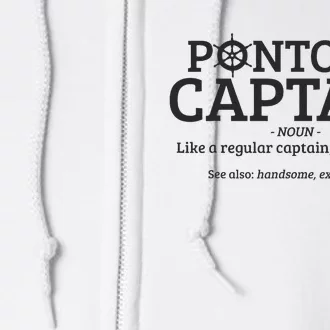 Pontoon Captain Definition Full Zip Hoodie