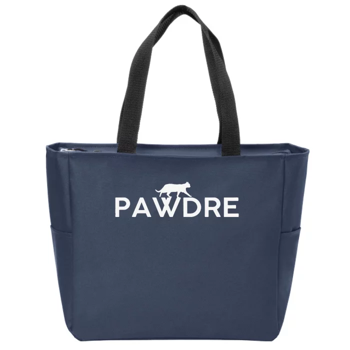 Pawdre Cat Dad Fathers Day Lover Zip Tote Bag