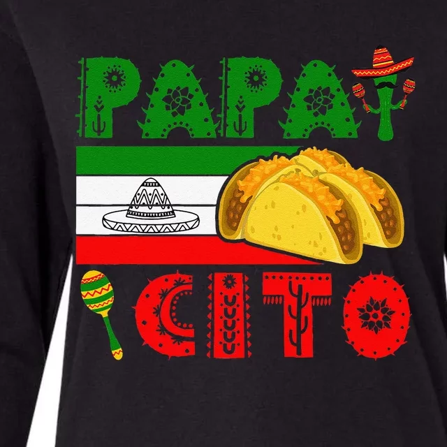 Papacito Cinco De May Mexican Hat Womens Cotton Relaxed Long Sleeve T-Shirt