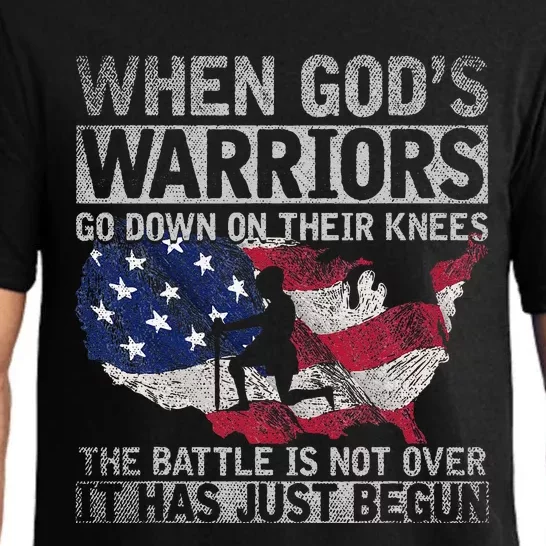 Patriotic Christian Devotee God Christianity US Flag Jesus Pajama Set