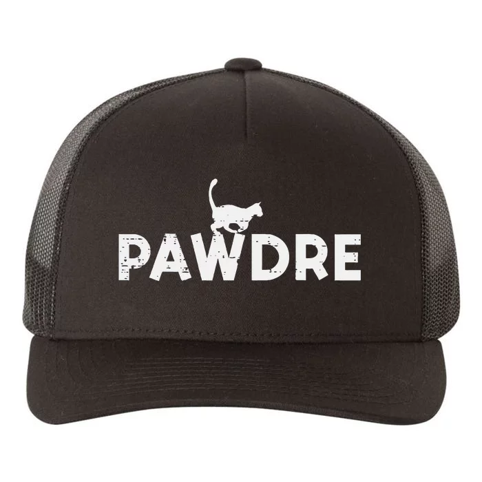 Pawdre Cat Dad Cute Fur Papa Fathers Day Pet Paw Yupoong Adult 5-Panel Trucker Hat