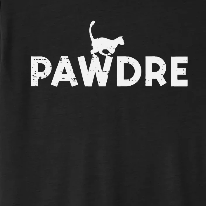 Pawdre Cat Dad Cute Fur Papa Fathers Day Pet Paw ChromaSoft Performance T-Shirt