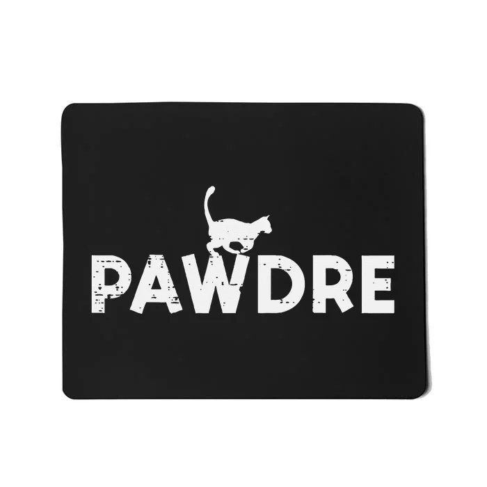 Pawdre Cat Dad Cute Fur Papa Fathers Day Pet Paw Mousepad