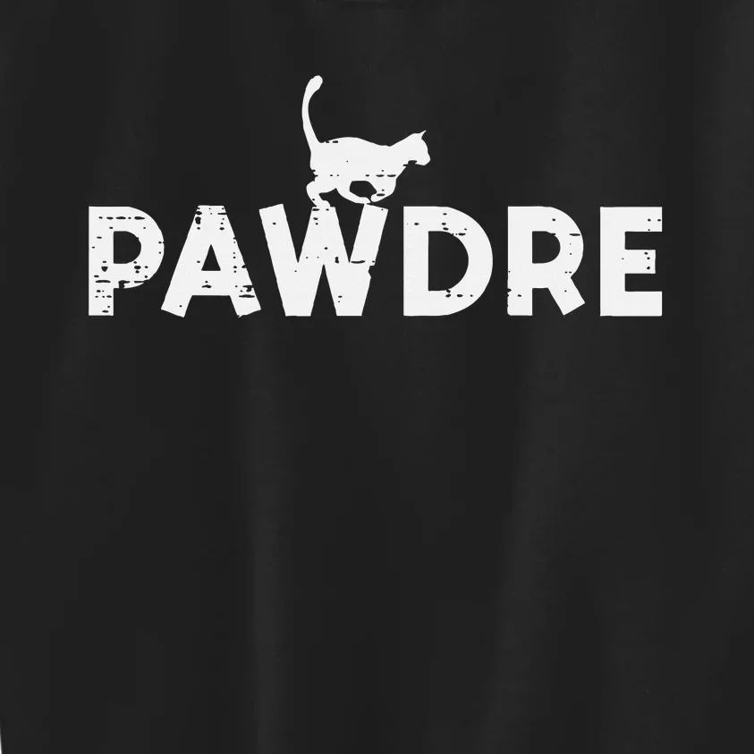 Pawdre Cat Dad Cute Fur Papa Fathers Day Pet Paw Kids Sweatshirt