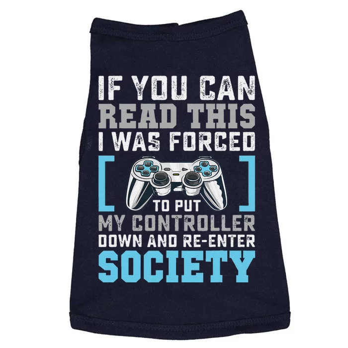 Put Controller Down ReEnter Society Funny Gamer Doggie Tank