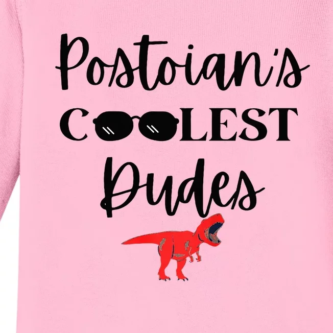 Postoians Coolest Dude Baby Long Sleeve Bodysuit