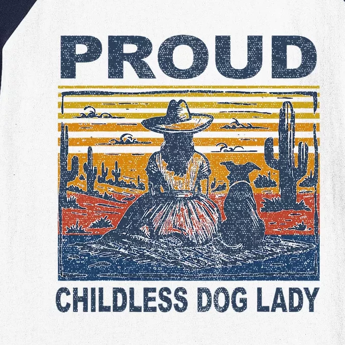 Proud Childless Dog Lady Baseball Sleeve Shirt