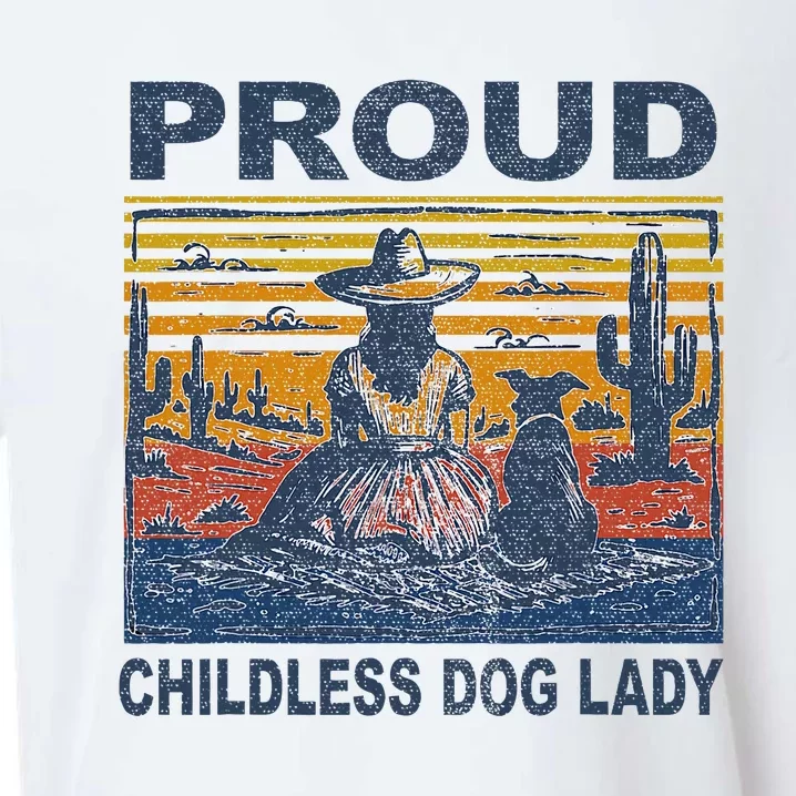 Proud Childless Dog Lady Sueded Cloud Jersey T-Shirt